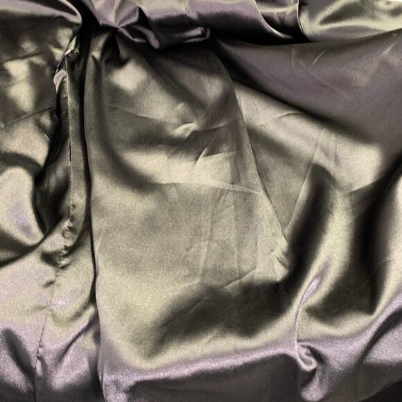 NAHMIAS Size XL Black White Leather Suede Peak Lapel Jacket - Picture 6 of 6